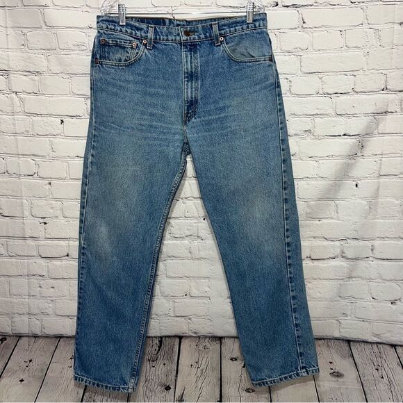Vintage 90s Levi’s 505 Regular Fit Straight Jeans Size 36 - Picture 1 of 12